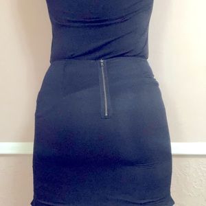 Silk ruffle bottom skirt